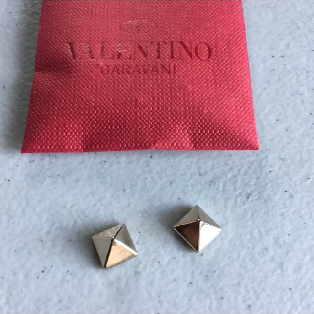 VALENTINO SET OF TWO SILVER STUDS NO OTHER TOOLS IN ORIGINAL ENVELOPE - Picture 2 of 8